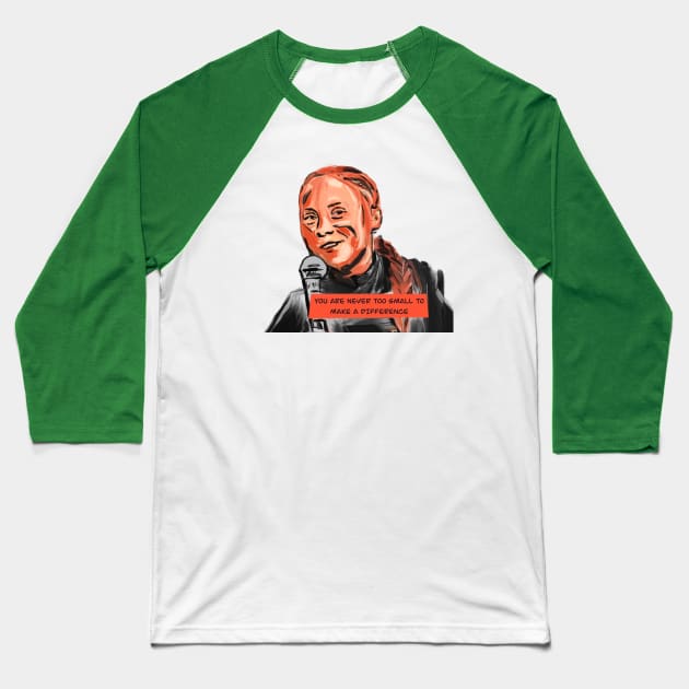 Greta Thunberg Baseball T-Shirt by Vidar